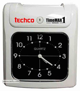 techco timeMAX1 打卡鐘 打咭鐘 (6行, 雙色)